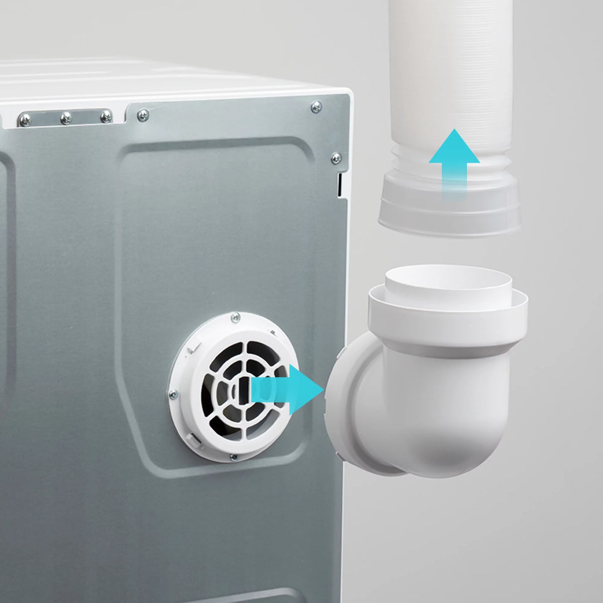 Portable Stainless Steel Laundry Dryer with Easy Knob Control H537209