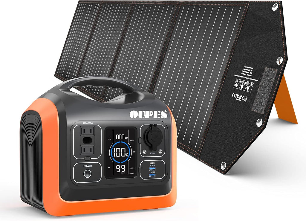 Portable Power Station 600W with 100W Panel N9953