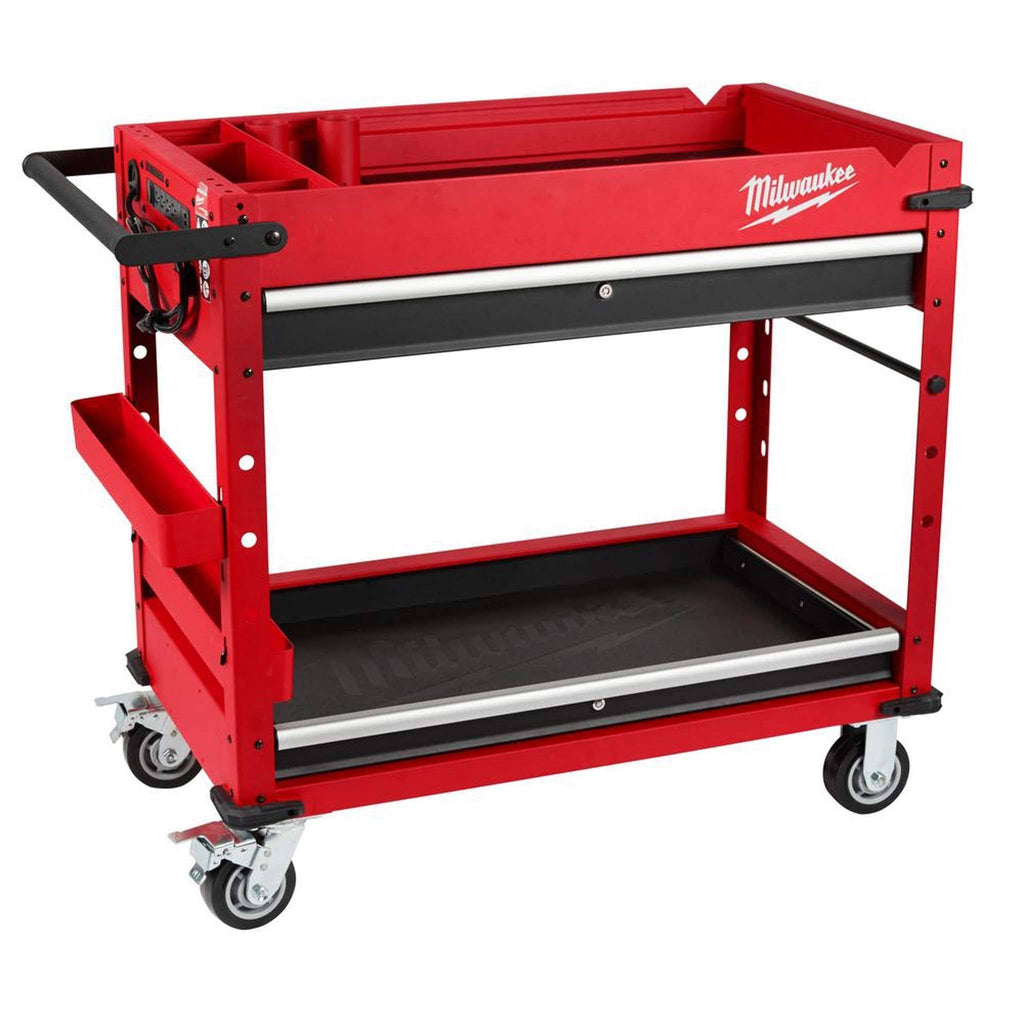 40 in. 2-Drawer Steel Work Cart T64538