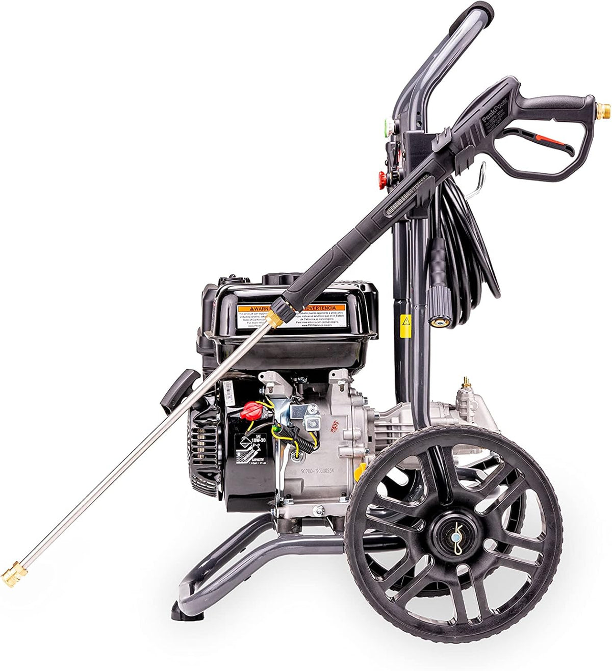 Gas Powered Pressure Washer 2700 PSI 2.3 GPM 7HP with 3 Nozzle Attachments X582