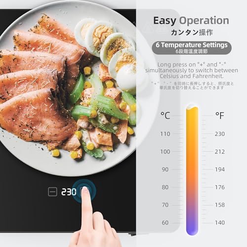 6 Temperature Control Electric Warming Tray S52383