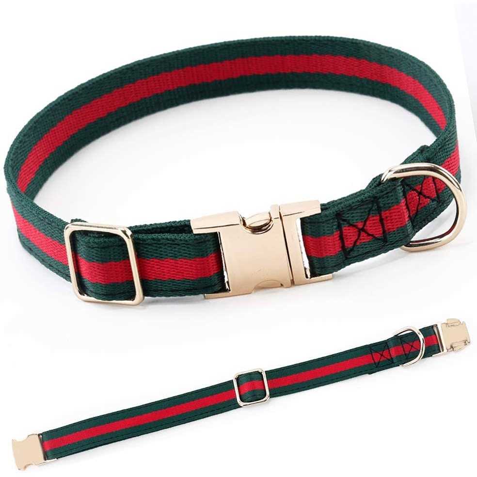 Adjustable Dog Collar with Metal Buckle D6902