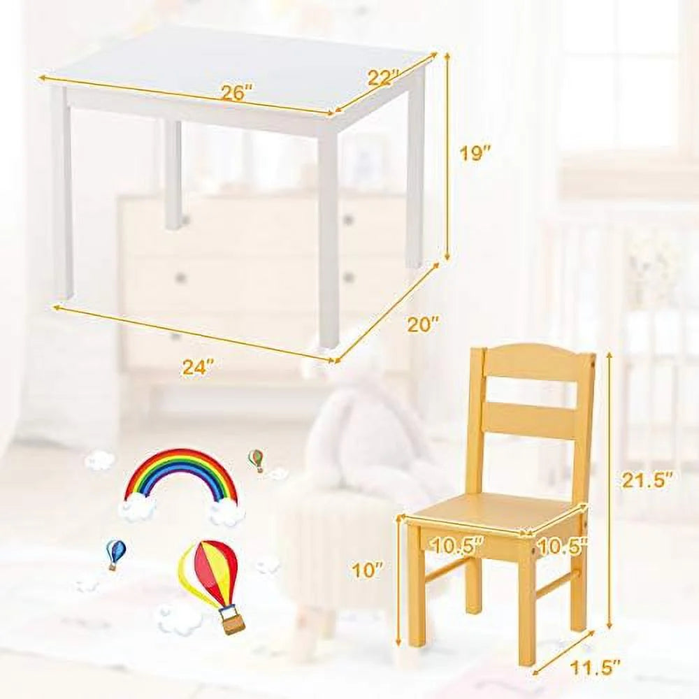 5 Piece Wood Table and Chair Set C54509