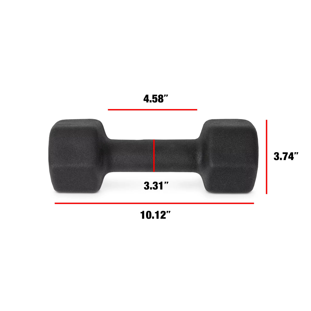 1lb Black Neoprene Dumbbell Pair Q208883