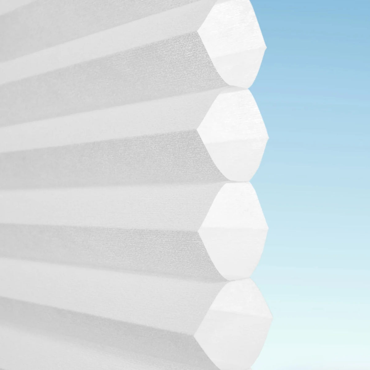 White Cordless Light Filtering Polyester Honeycomb Window Shades I335