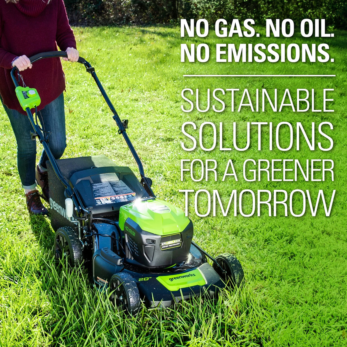 40V 20 Brushless Push Lawn Mower with 4.0 Ah Battery & Quick Charger A852370