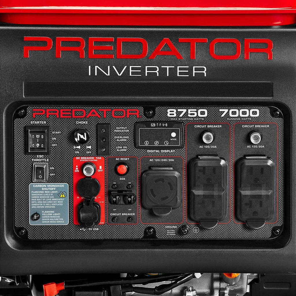8750 Watt Open-Frame Inverter Generator Z958814