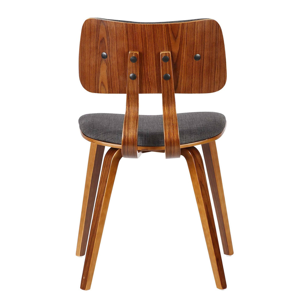 Charcoal/Walnut Mid-Century Dining Chair D8845