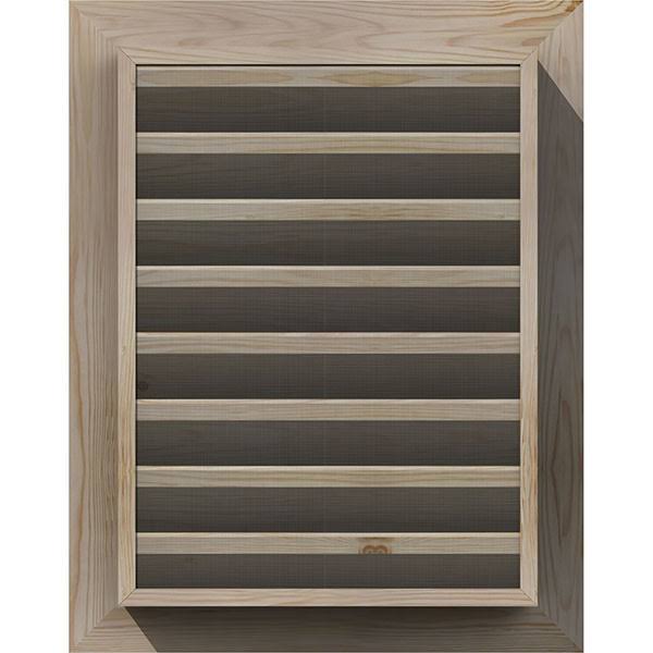 22-in W x 18-in H Unfinished Smooth Pine Gable Vent N10721