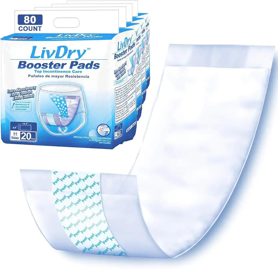 Incontinence Booster Pads, 80 Count Regular Length G103151