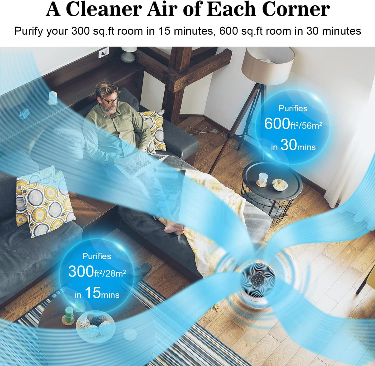 White H13 True HEPA Air Purifier Q29813