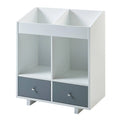 White/Grey 2 Section Storage Stand I17194