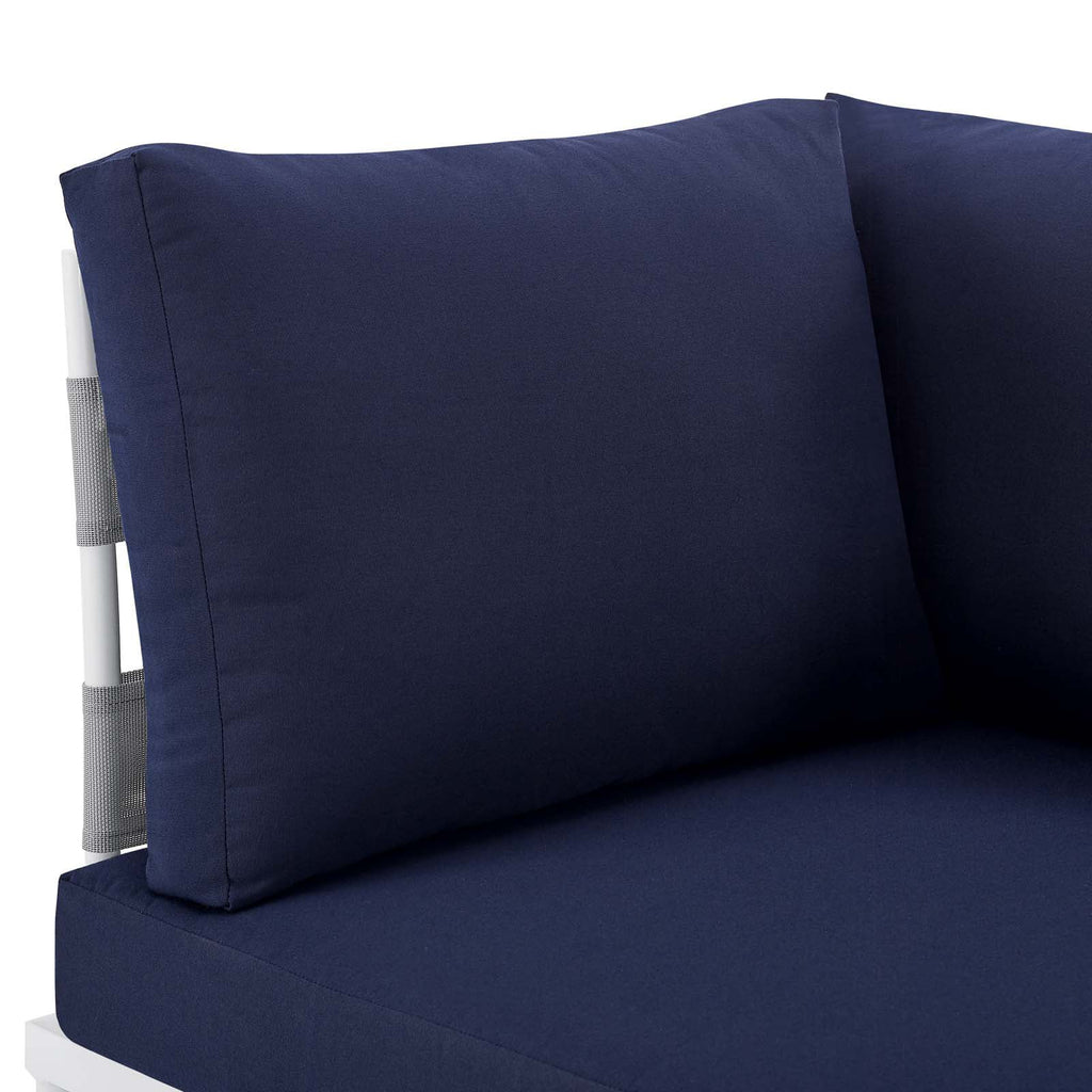 Grey Blue Navy Modern Outdoor Lounge Sofa A5061
