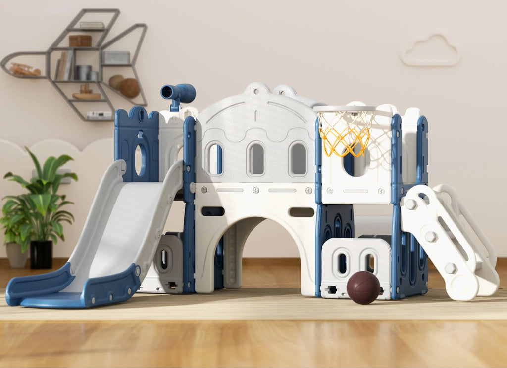 8 in 1 Kids Slide Set with Climber V428