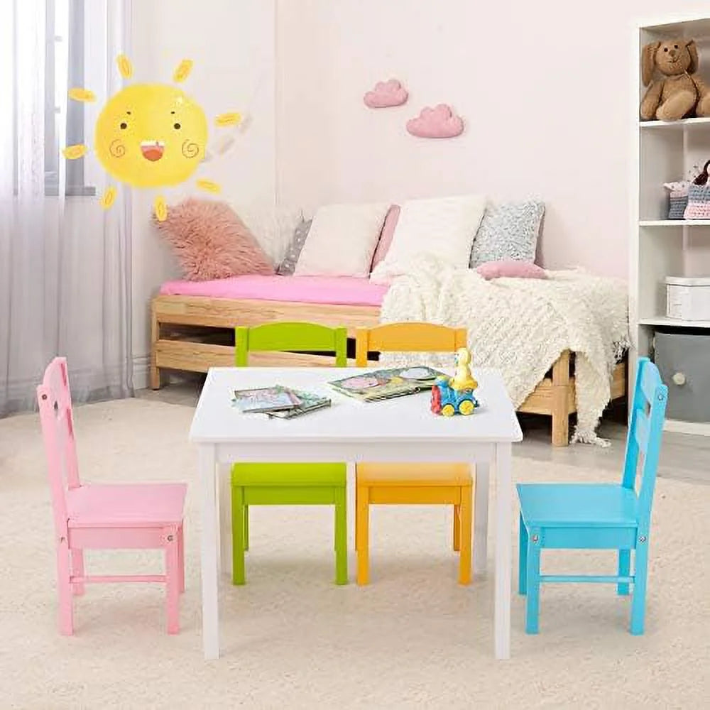 5 Piece Wood Table and Chair Set C54509