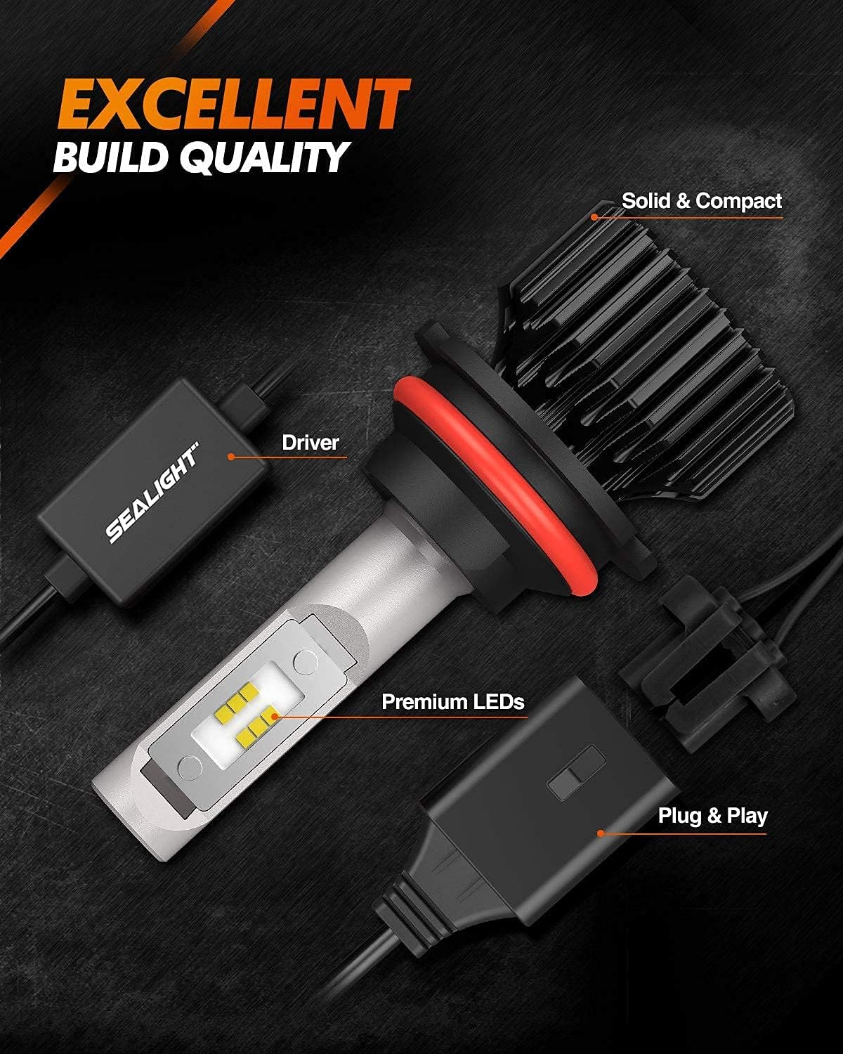 9007/HB5 LED Bulbs Pack of 2 Y64608