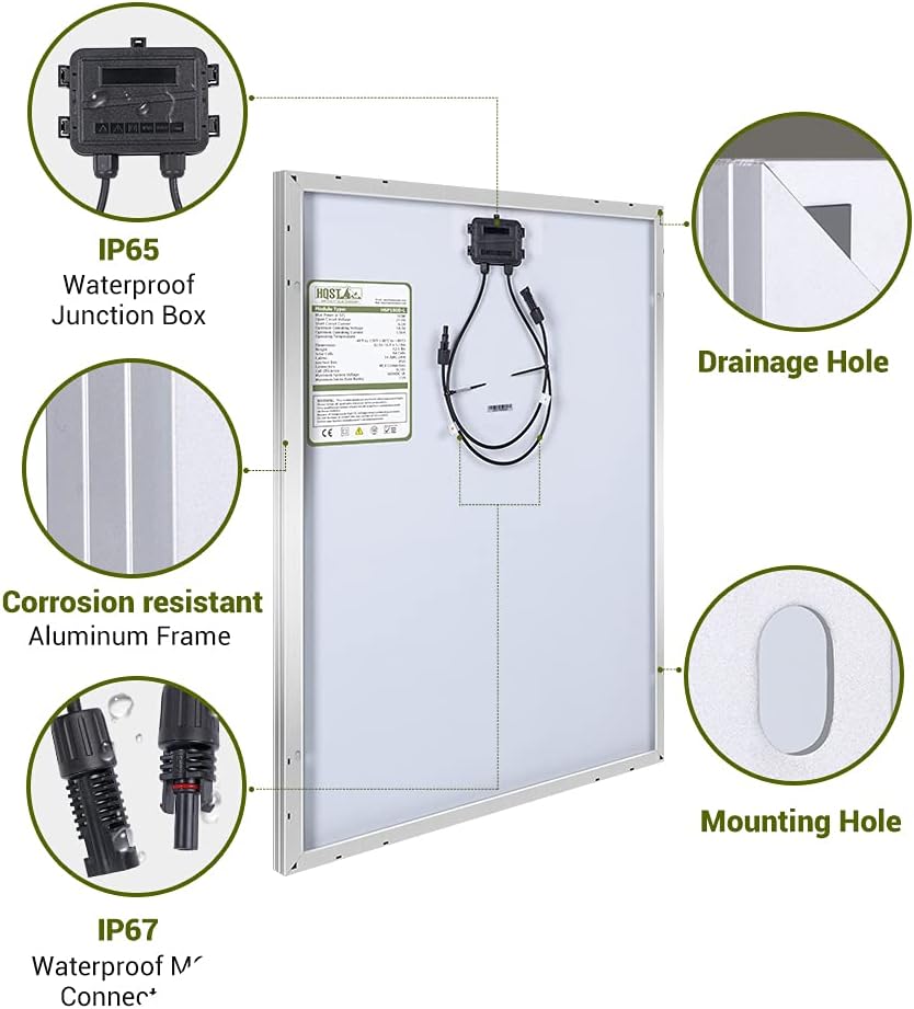 400 Watt 12 Volt Monocrystalline Solar Panel Kit with 30A PWM Charge Controller V98175