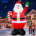 Giant Christmas Inflatables Santa Claus with Built-in LED Lights H1921