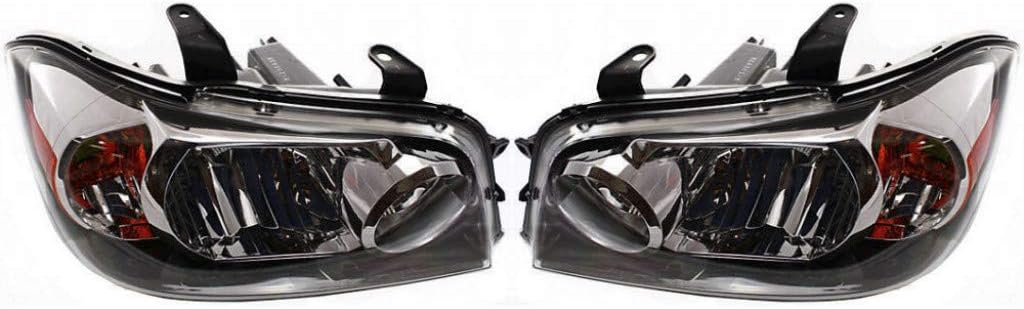 Headlight Unit Pair for Toyota Highlander 2007 D597375