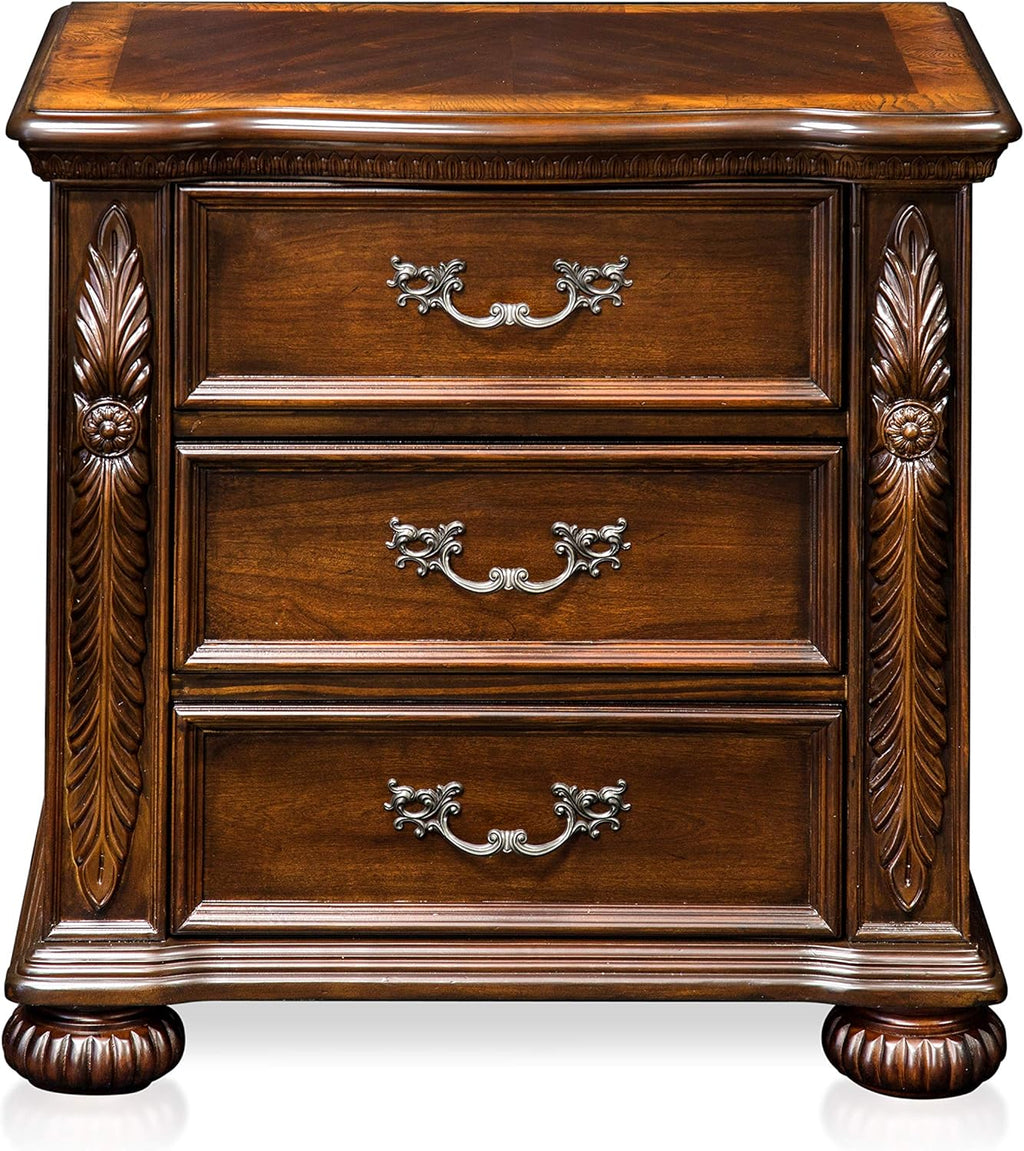 Brown Cherry Traditional Nightstand G94625