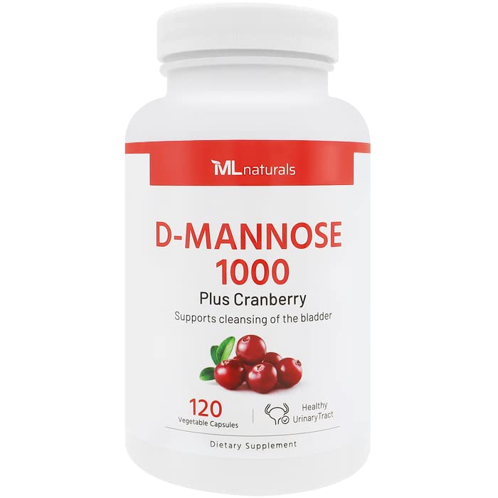 D-Mannose 1000 mg, Cranberry 2500 mg/serving, 120 Vegetable Capsule E64857