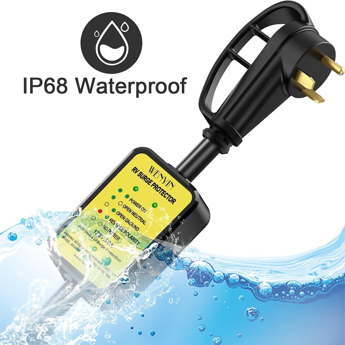 30 amp RV Surge Protector with LED Indicator Light H962