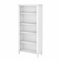 White 5 Shelf Tall Bookcase N78968