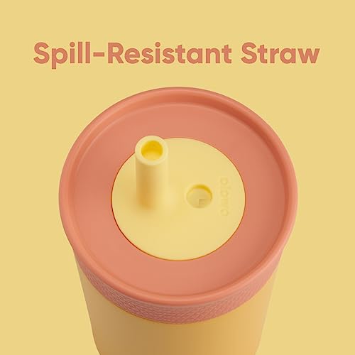 12 Oz Stainless Steel Kids Tumbler with Straw J39774