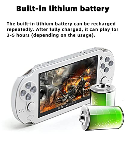 Handheld Game Console 4.3 inch Double Joystick 8GB 2200 Retro Game Portable Black E45234