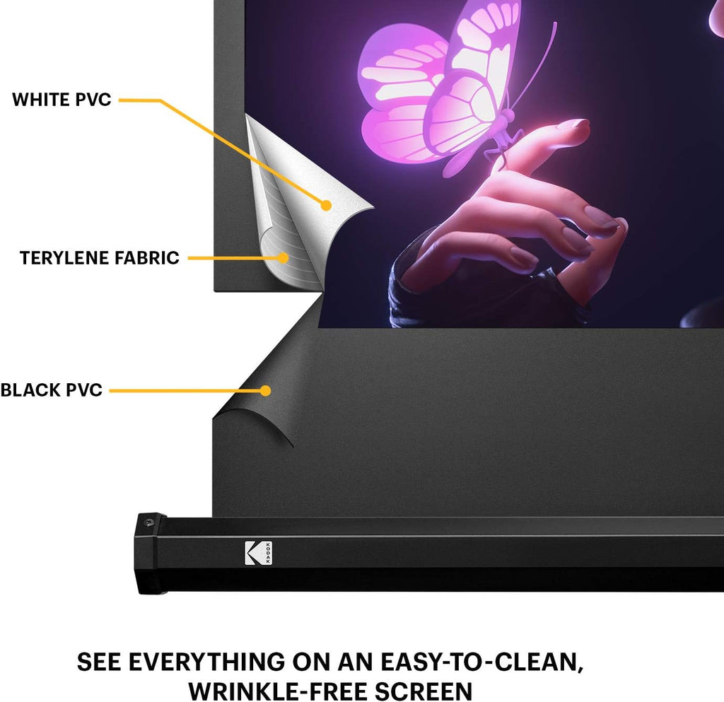 80” Portable Projection Screen with Tripod Stand and Carry Bag C989004