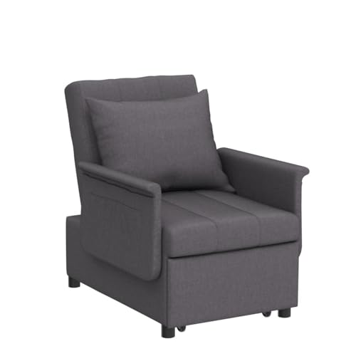 Black Sleeper Chair Bed Sofa with Pillow C309