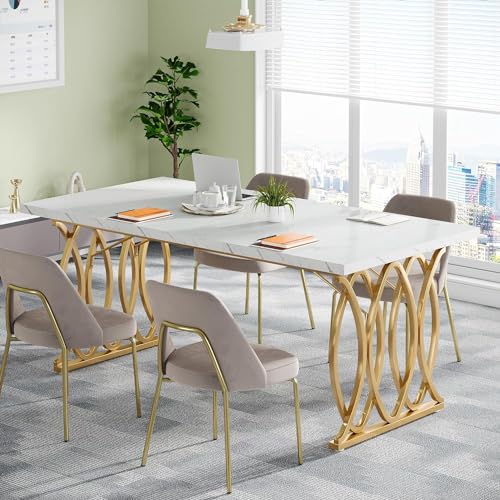 White 63" W Executive Desk Q34236