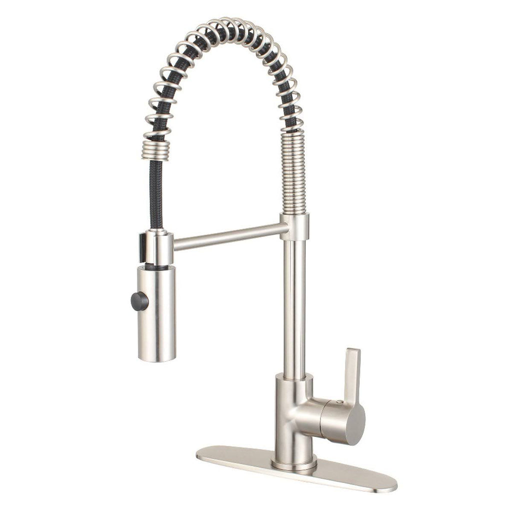 Single Handle Pull Down Kitchen Faucet Naples Bronze M552