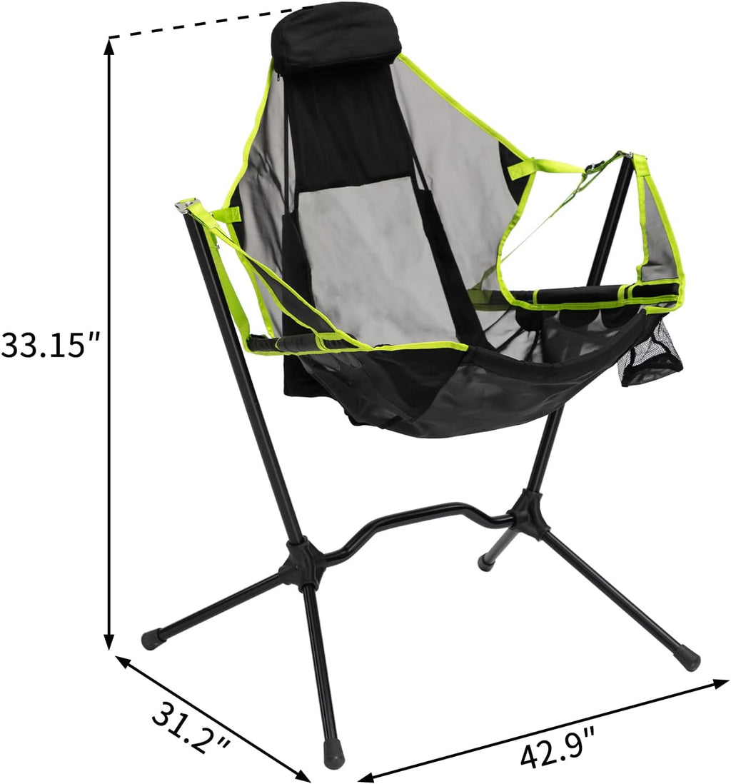 Oversize Ultralight Aluminum Camping Chair with Cup Bag P551552