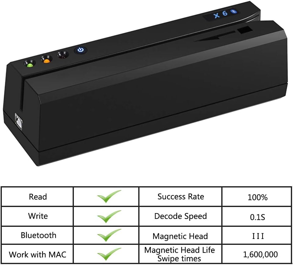 Bluetooth Card Reader Writer Encoder E2077
