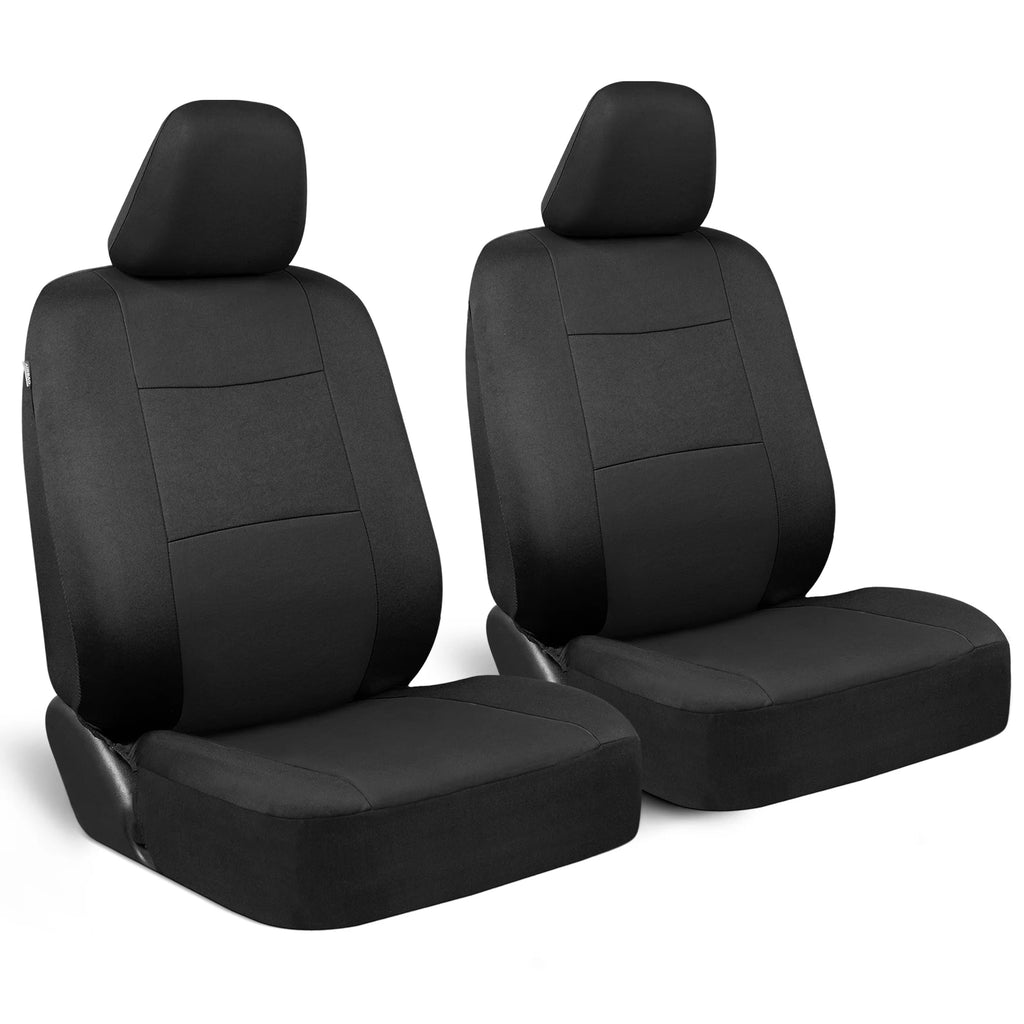 Black PolyPro Car Seat Covers Front Set B50293