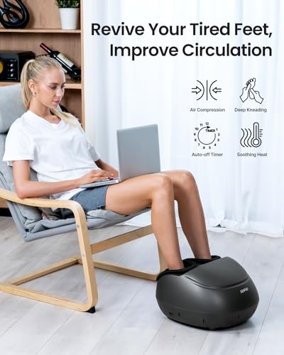 Black Electric Foot Massager with Heat Y549