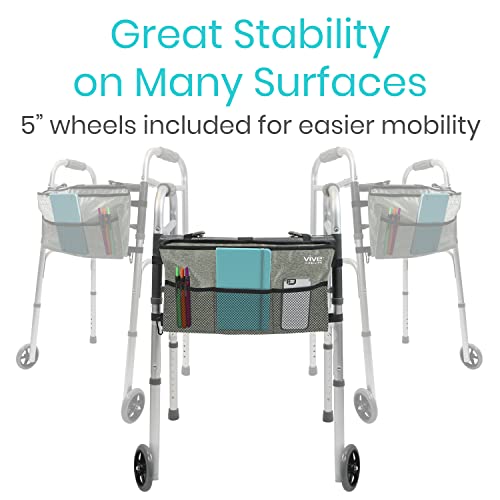 Folding Walker with Wheels and Bag M1500