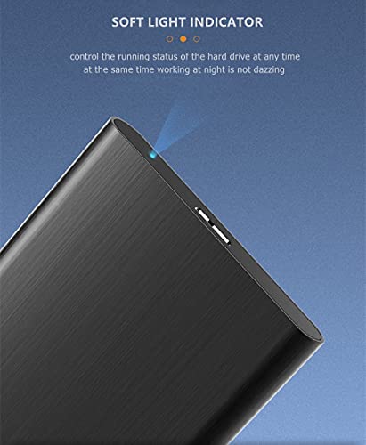 750GB Portable External Hard Drive USB3.0 HDD Storage (Black) D40097