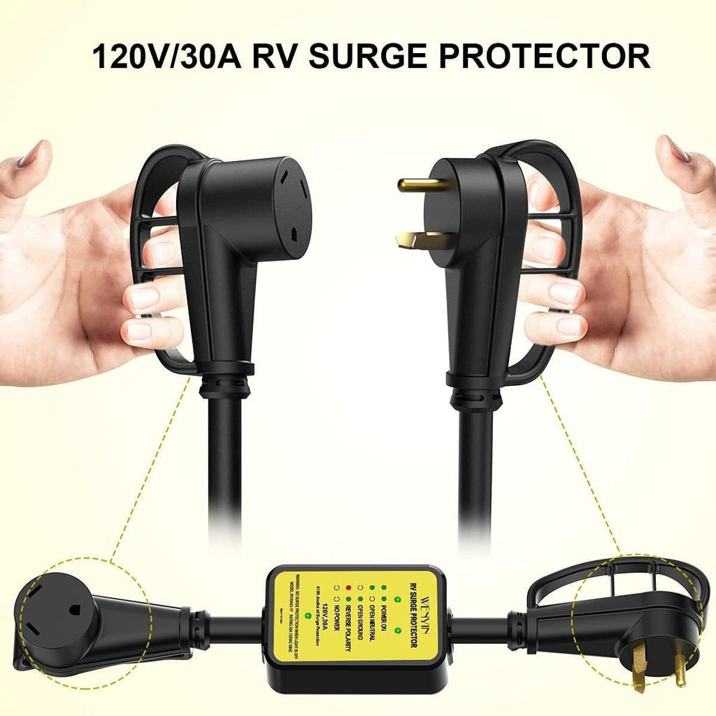 30 amp RV Surge Protector with LED Indicator Light H962