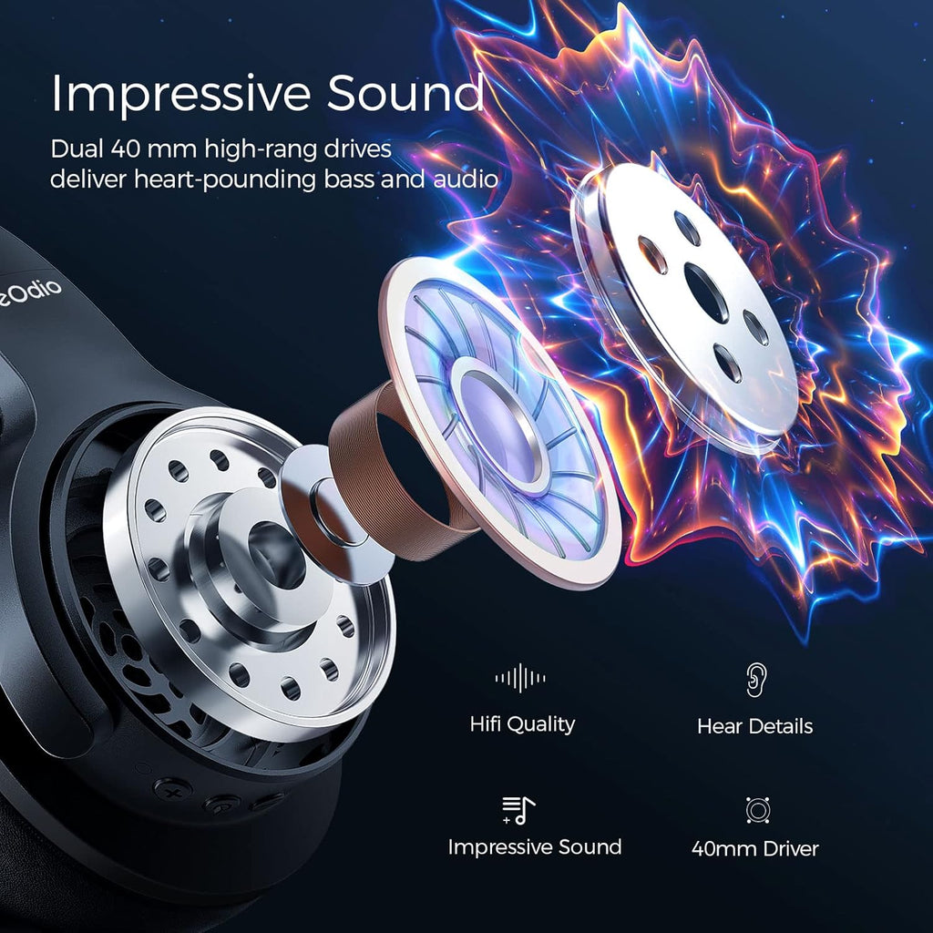 Active Noise Cancelling Wireless Wired Over Ear Headphones A43081