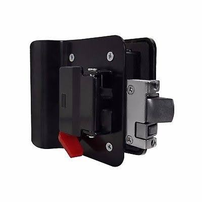 2 Black RV Entry Door Lock Latch Handle P8535