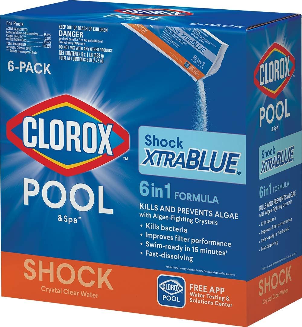 6 Pack Pool Shock XtraBlue W50736
