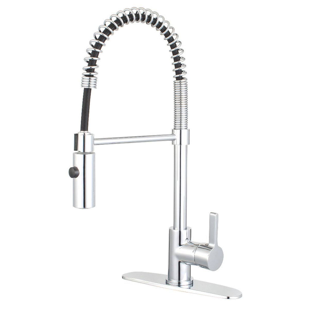 Single Handle Pull Down Kitchen Faucet Naples Bronze M552