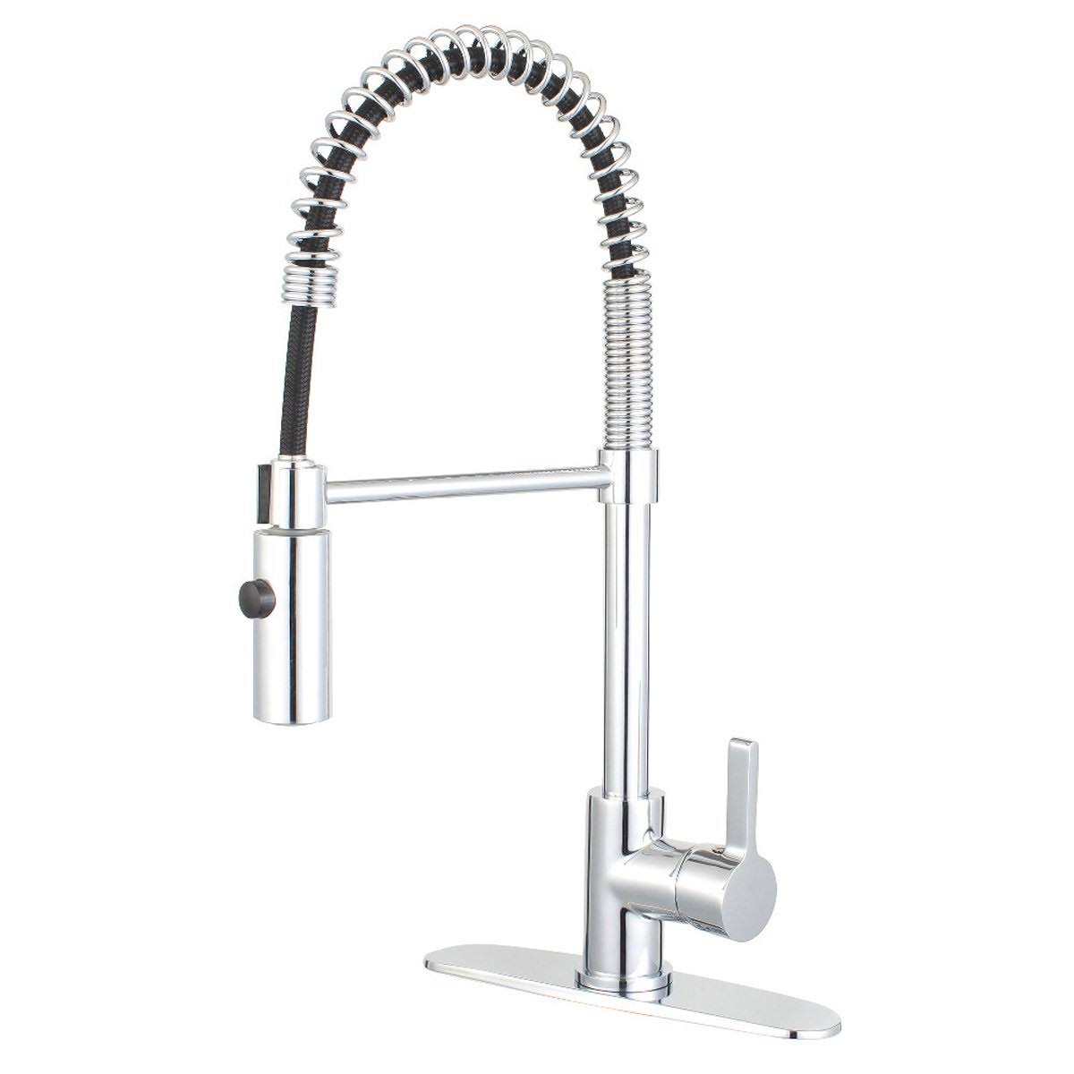 Single Handle Pull Down Kitchen Faucet Naples Bronze M552
