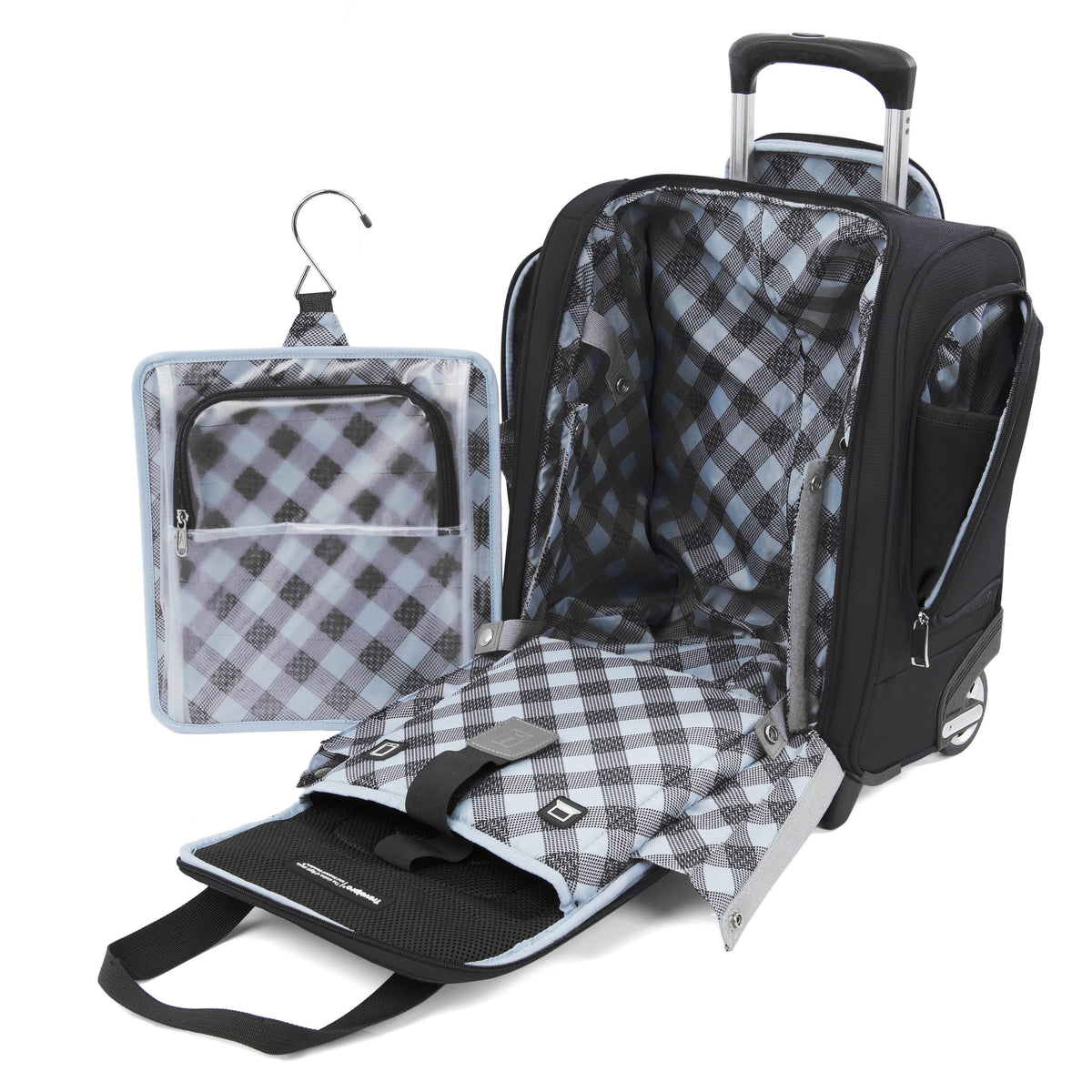 Black Rolling Underseat Carry On J5032