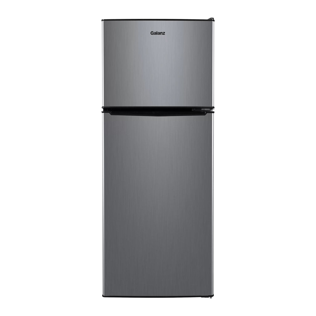 Stainless Steel Two Door Mini Refrigerator with Freezer W707