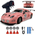 1:24 Scale 4WD RC Drift Car with LED Lights and Drifting Tires H297