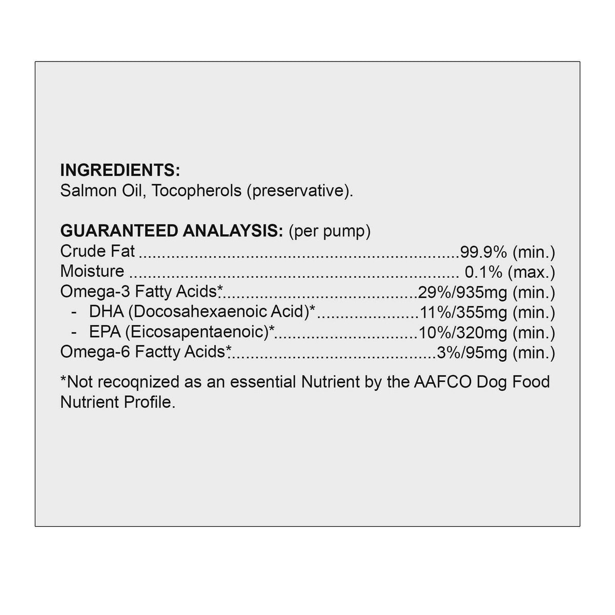 Wild Alaskan Salmon Oil Based Omega 3 Dog Food Supplement N446