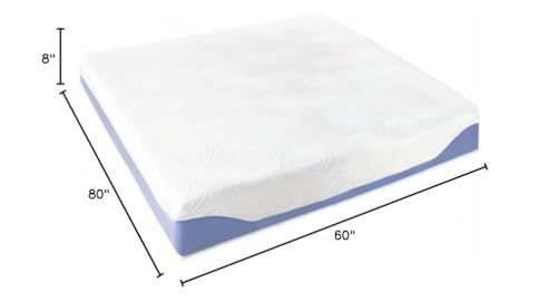 5 Inch Memory Foam Mattress, Twin T378030